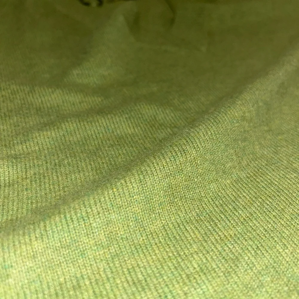 Rachel Zoe NWT 100% 2play cashmere sweater V-neck light green size extra large - Picture 6 of 8